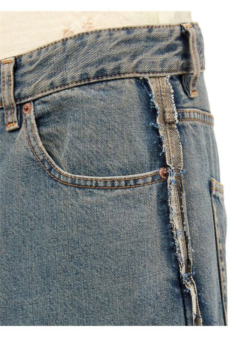wide leg jeans woman blu MM6 MAISON MARGIELA | S52LA0265 S30844963